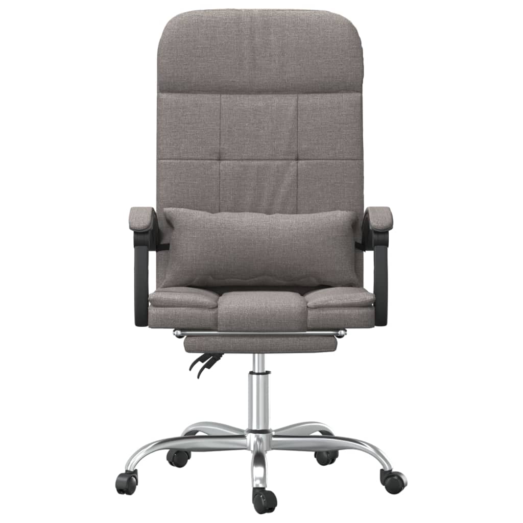 Fauteuil de massage inclinable de bureau Taupe Tissu - XIOS