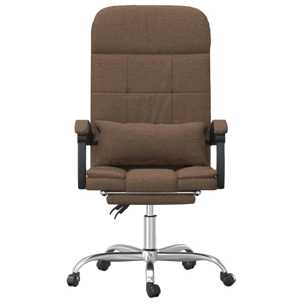 Fauteuil de massage inclinable de bureau Marron Tissu - XIOS