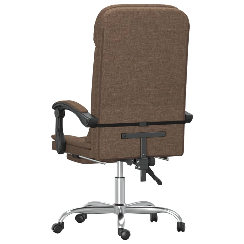 Fauteuil de massage inclinable de bureau Marron Tissu - XIOS