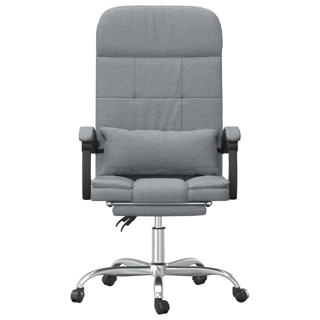 Fauteuil de massage inclinable de bureau Gris clair Tissu - XIOS