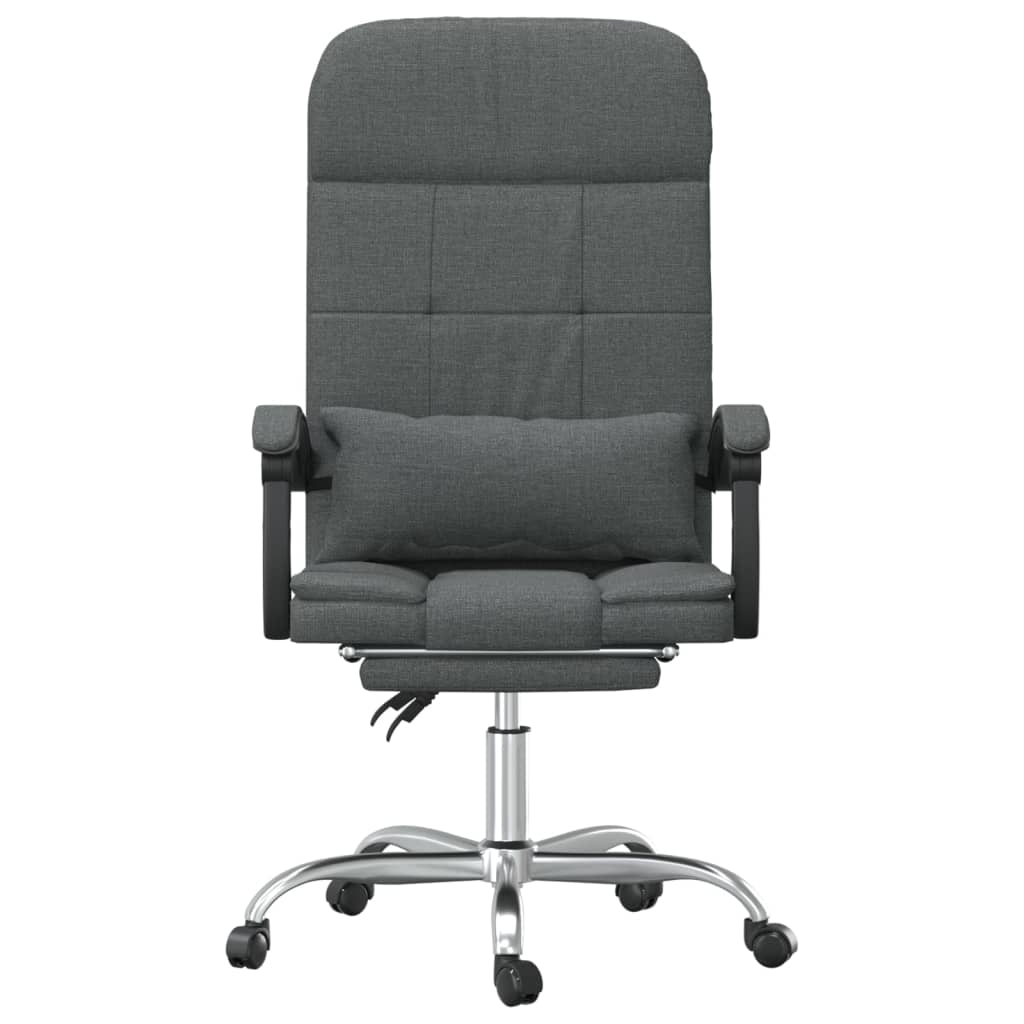 Fauteuil de massage inclinable de bureau Gris foncé Tissu - XIOS
