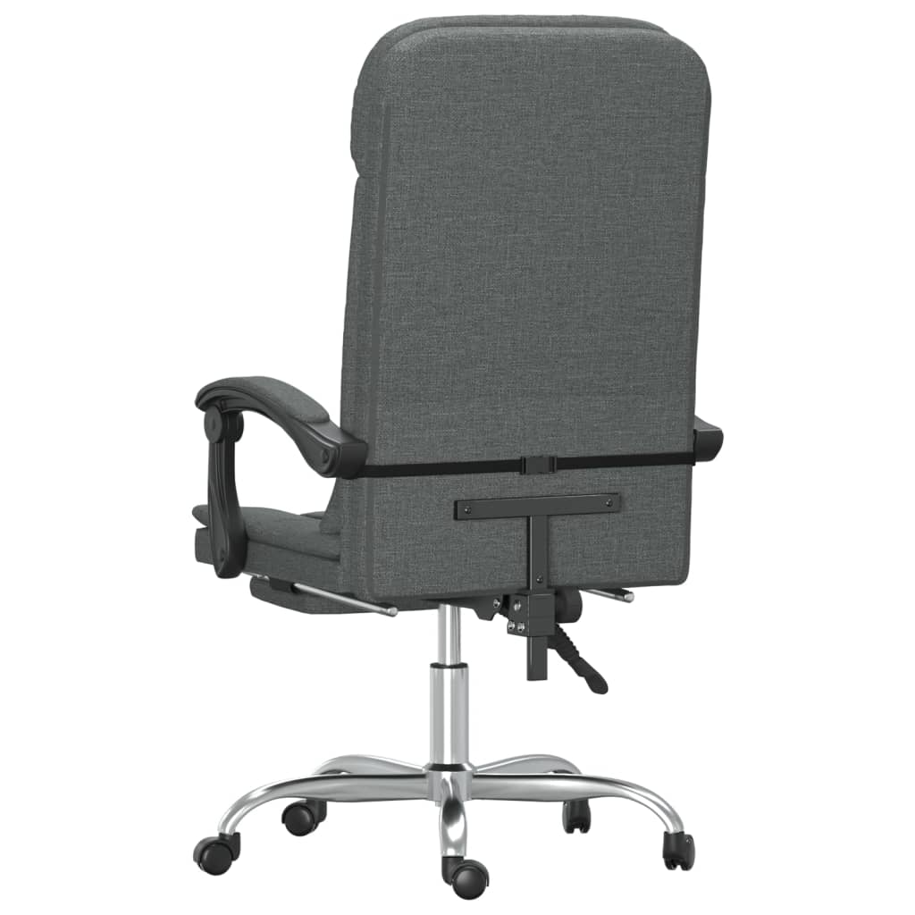 Fauteuil de massage inclinable de bureau Gris foncé Tissu - XIOS