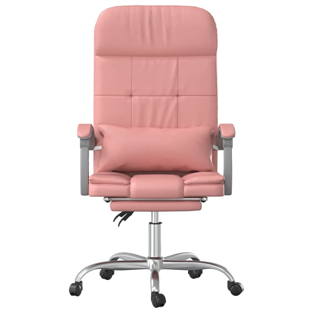 Fauteuil de massage inclinable de bureau Rose Similicuir