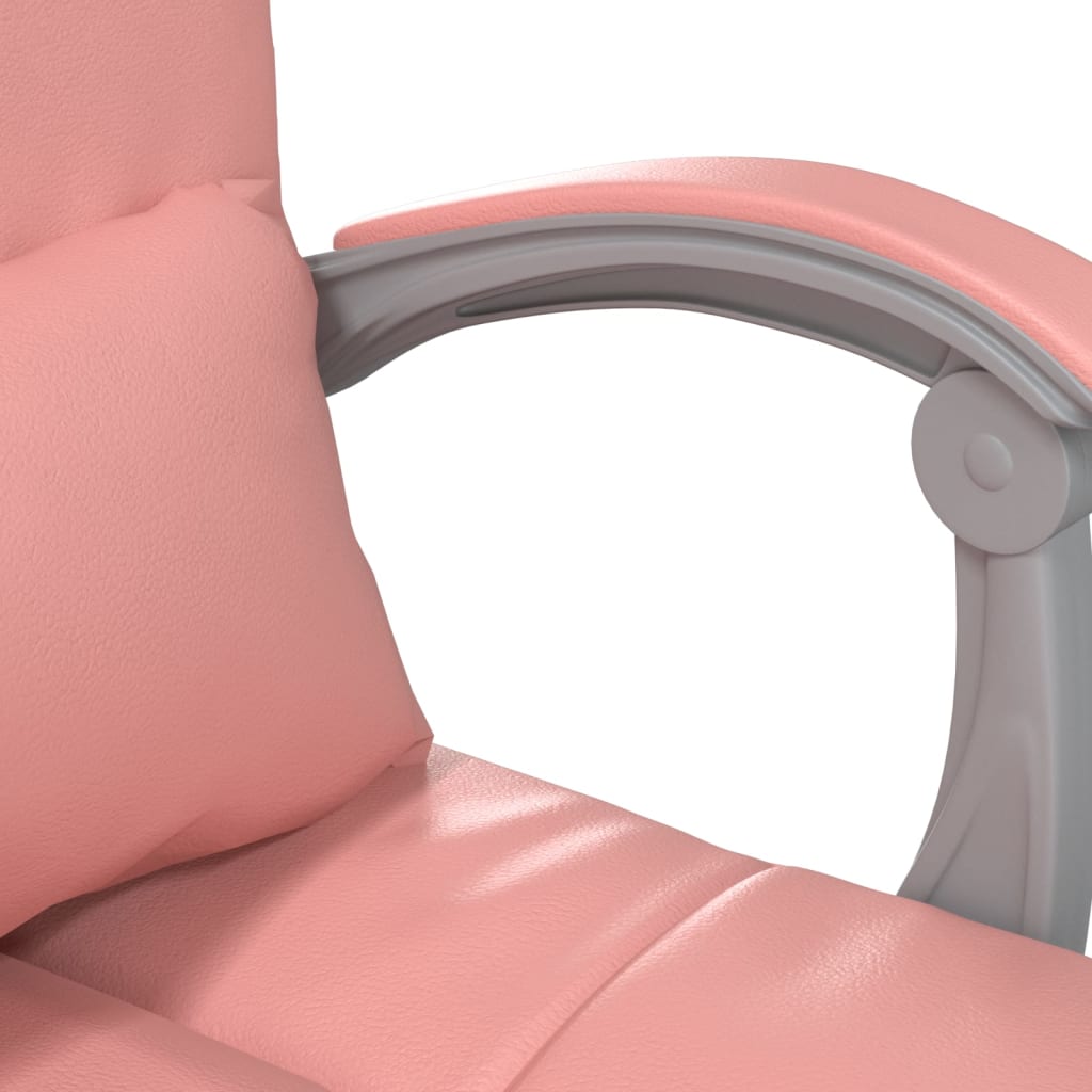 Fauteuil de massage inclinable de bureau Rose Similicuir