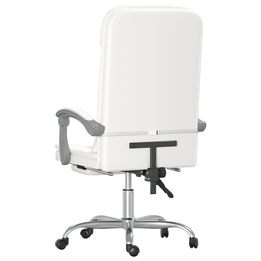 Fauteuil de massage inclinable de bureau Blanc Similicuir - XIOS