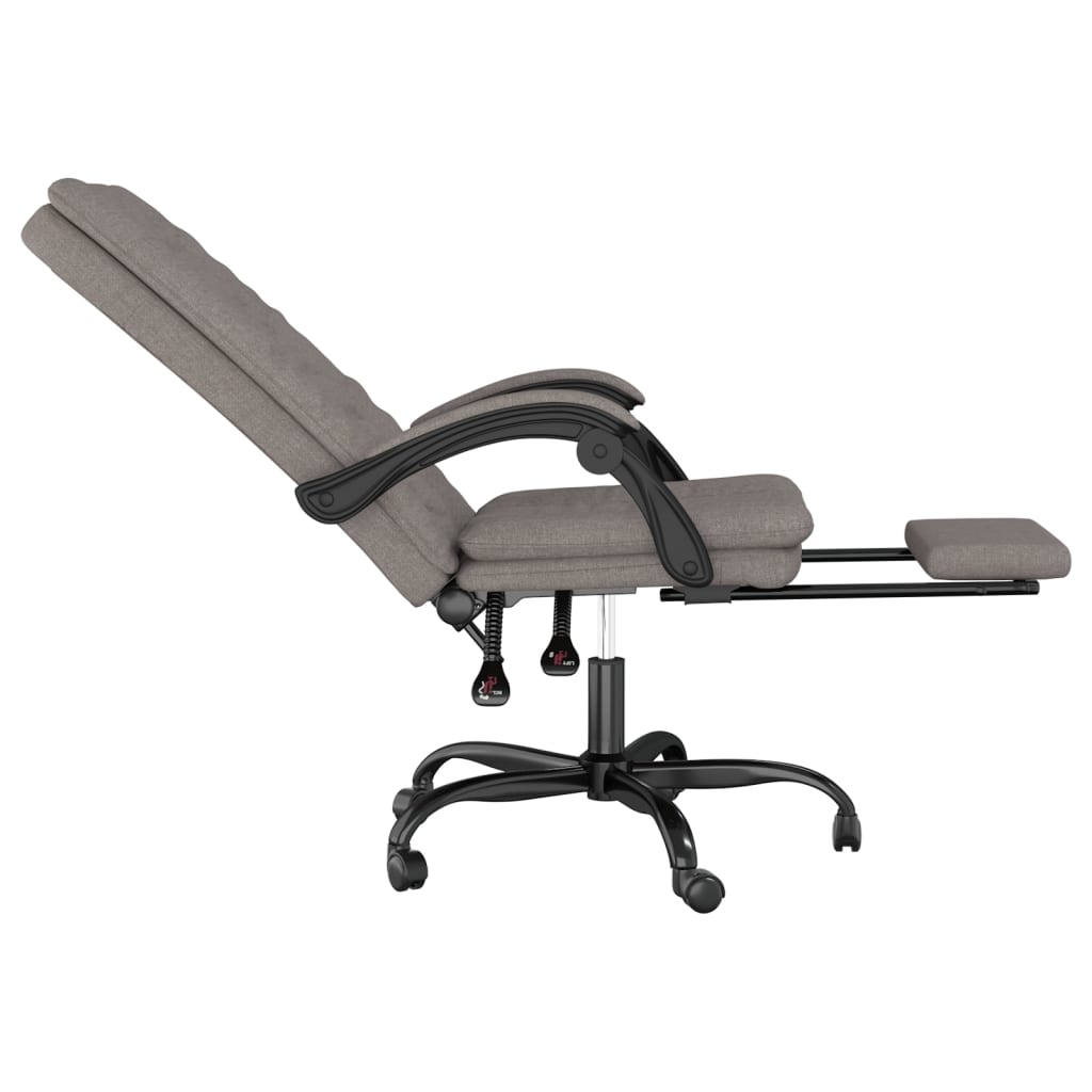 Fauteuil inclinable de bureau Taupe Tissu - XIOS