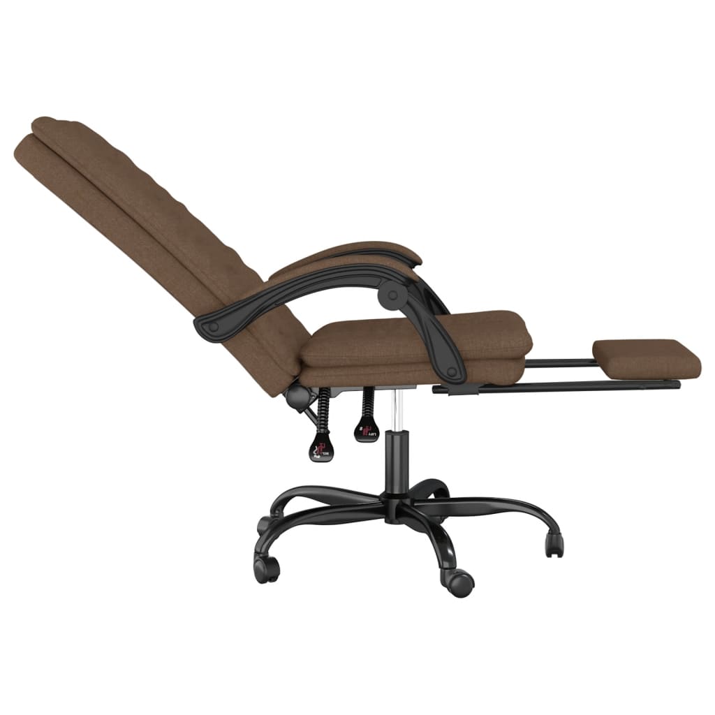 Fauteuil inclinable de bureau Marron Tissu - XIOS