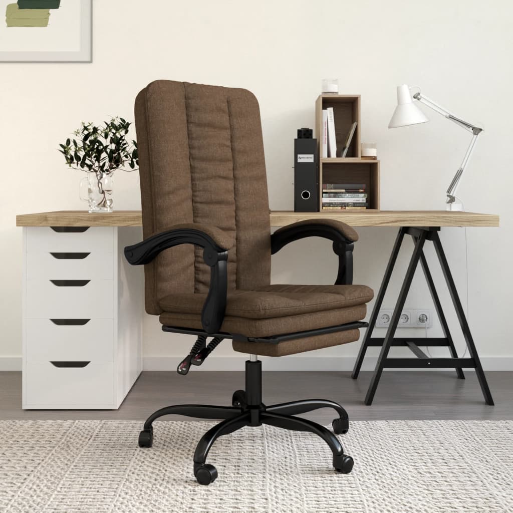 Fauteuil inclinable de bureau Marron Tissu - XIOS