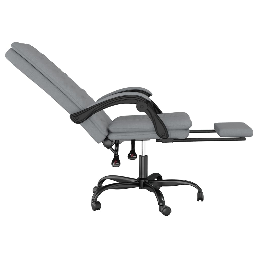 Fauteuil inclinable de bureau Gris clair Tissu - XIOS