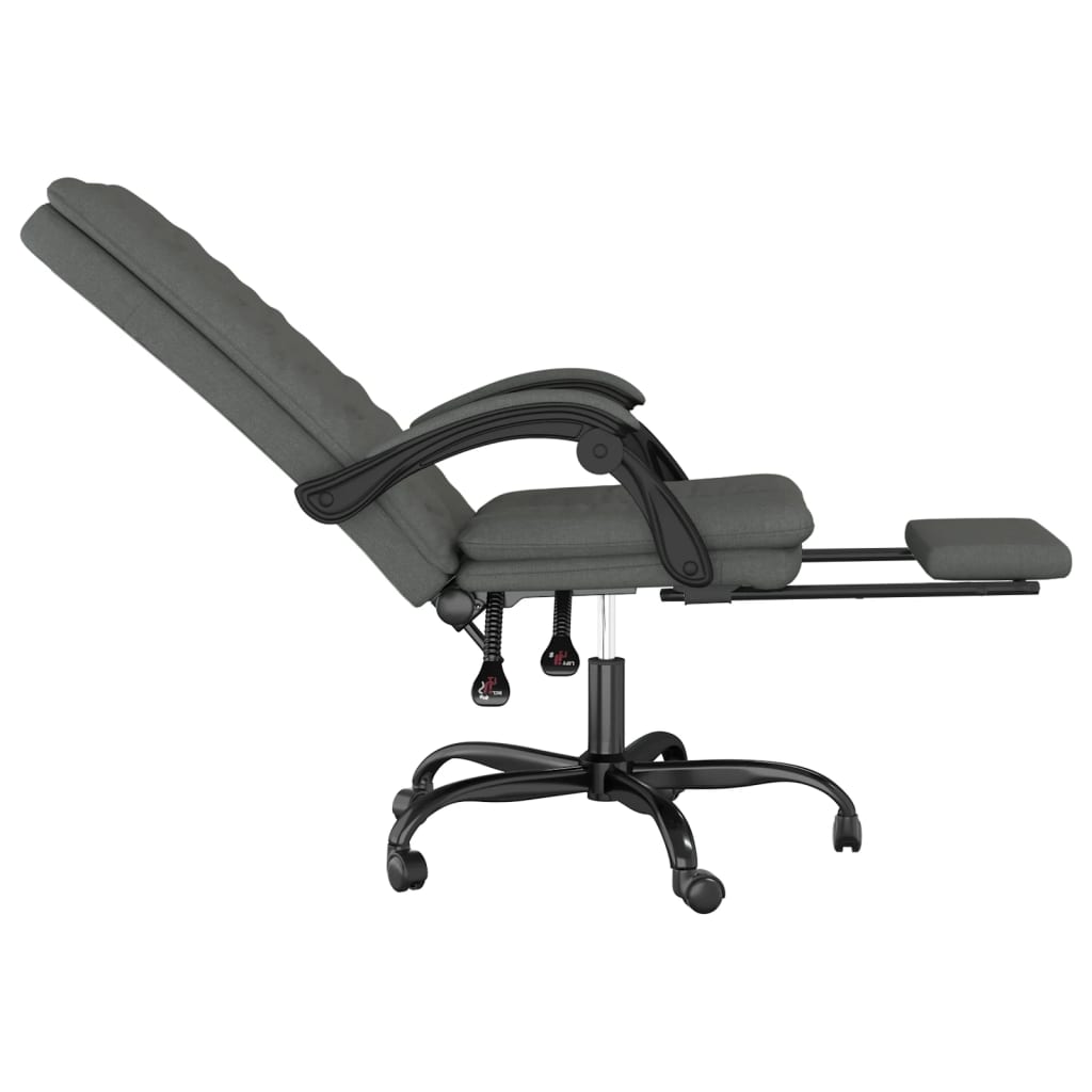 Fauteuil inclinable de bureau Gris foncé Tissu - XIOS