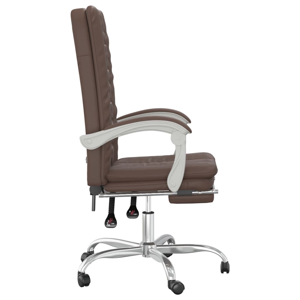 Fauteuil inclinable de bureau Marron Similicuir - XIOS