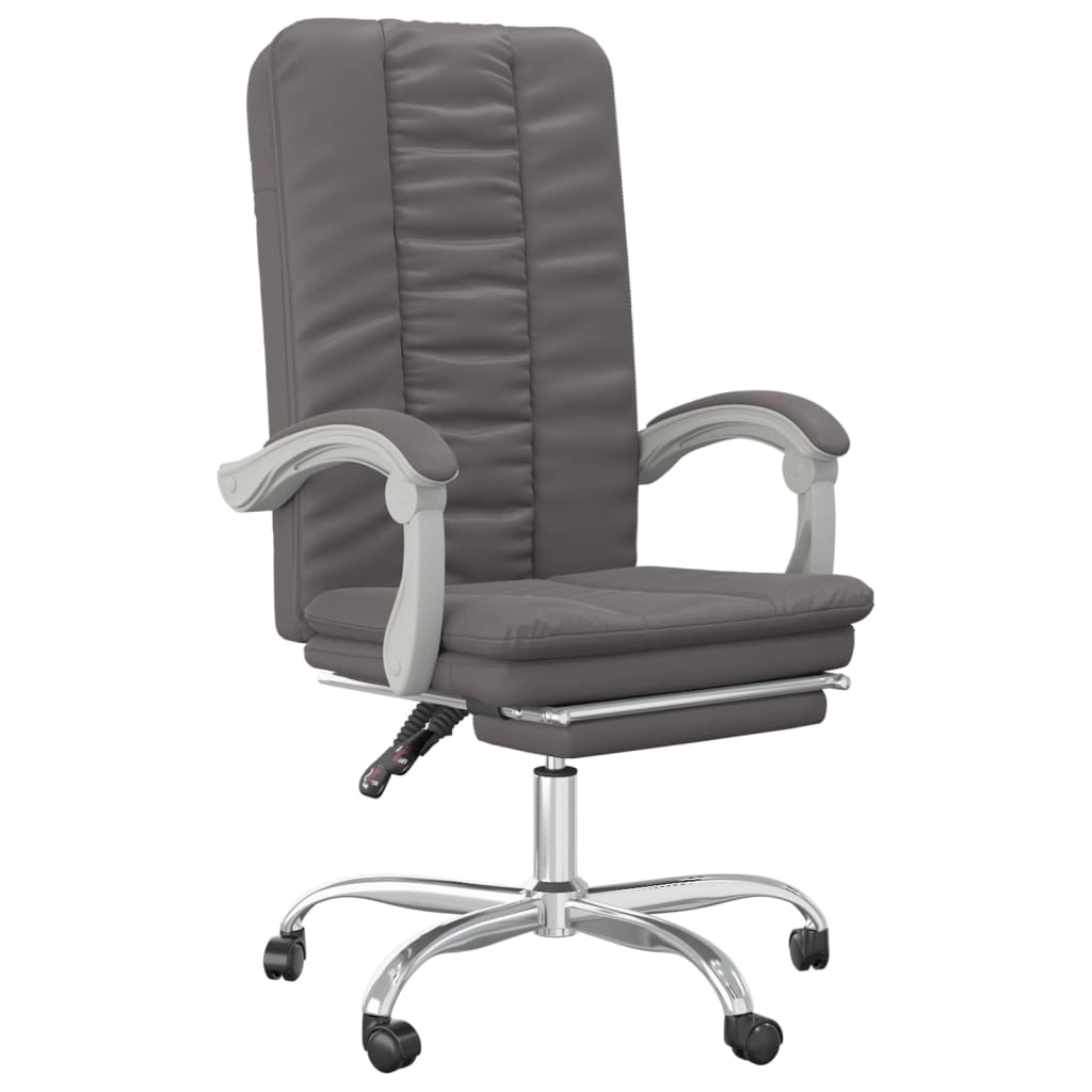 Fauteuil inclinable de bureau Gris Similicuir - XIOS