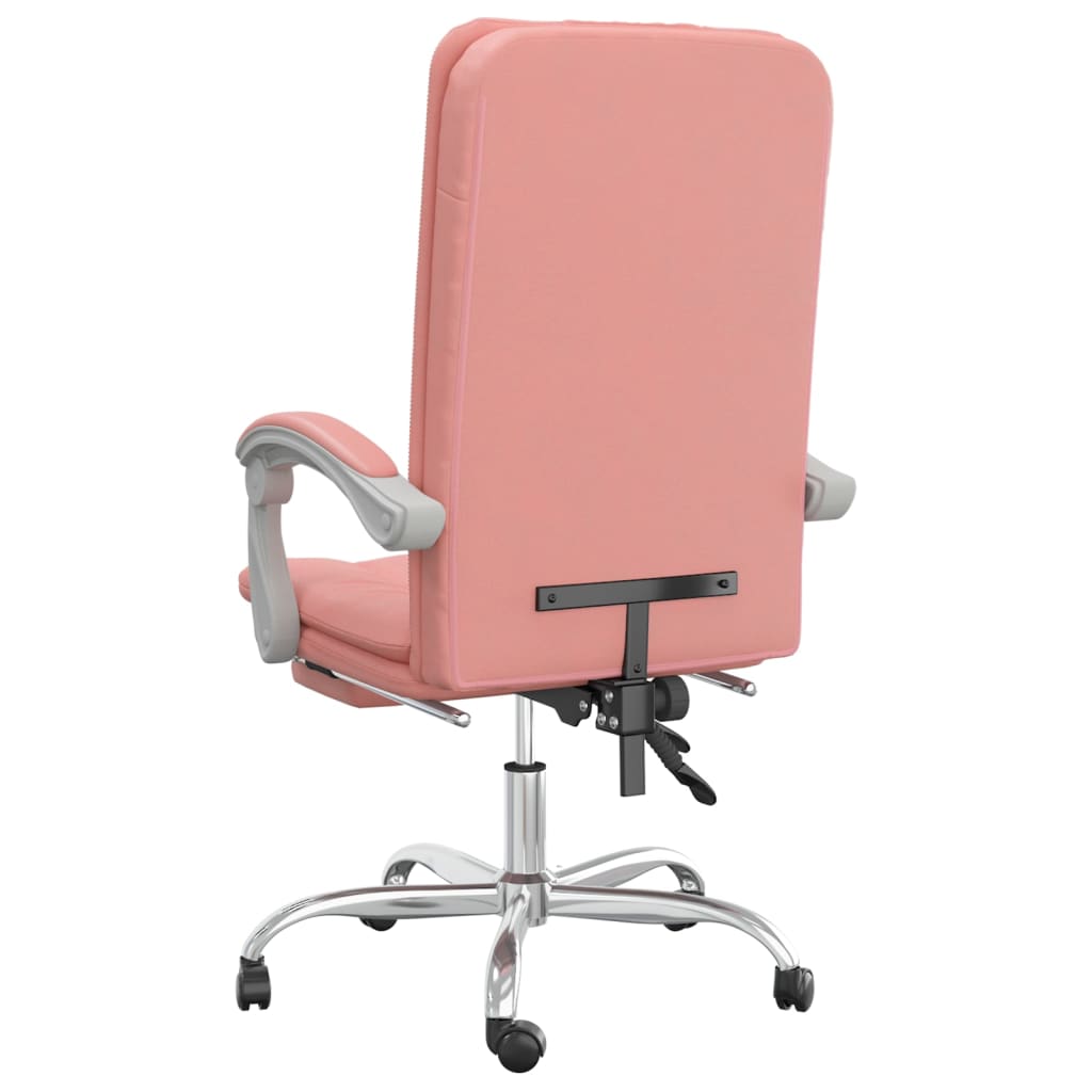 Fauteuil inclinable de bureau Rose Similicuir