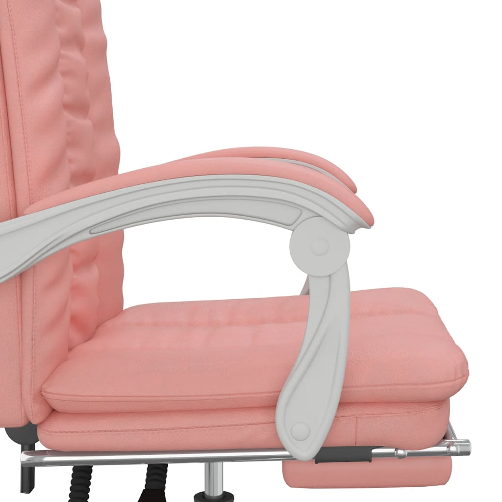 Fauteuil inclinable de bureau Rose Similicuir