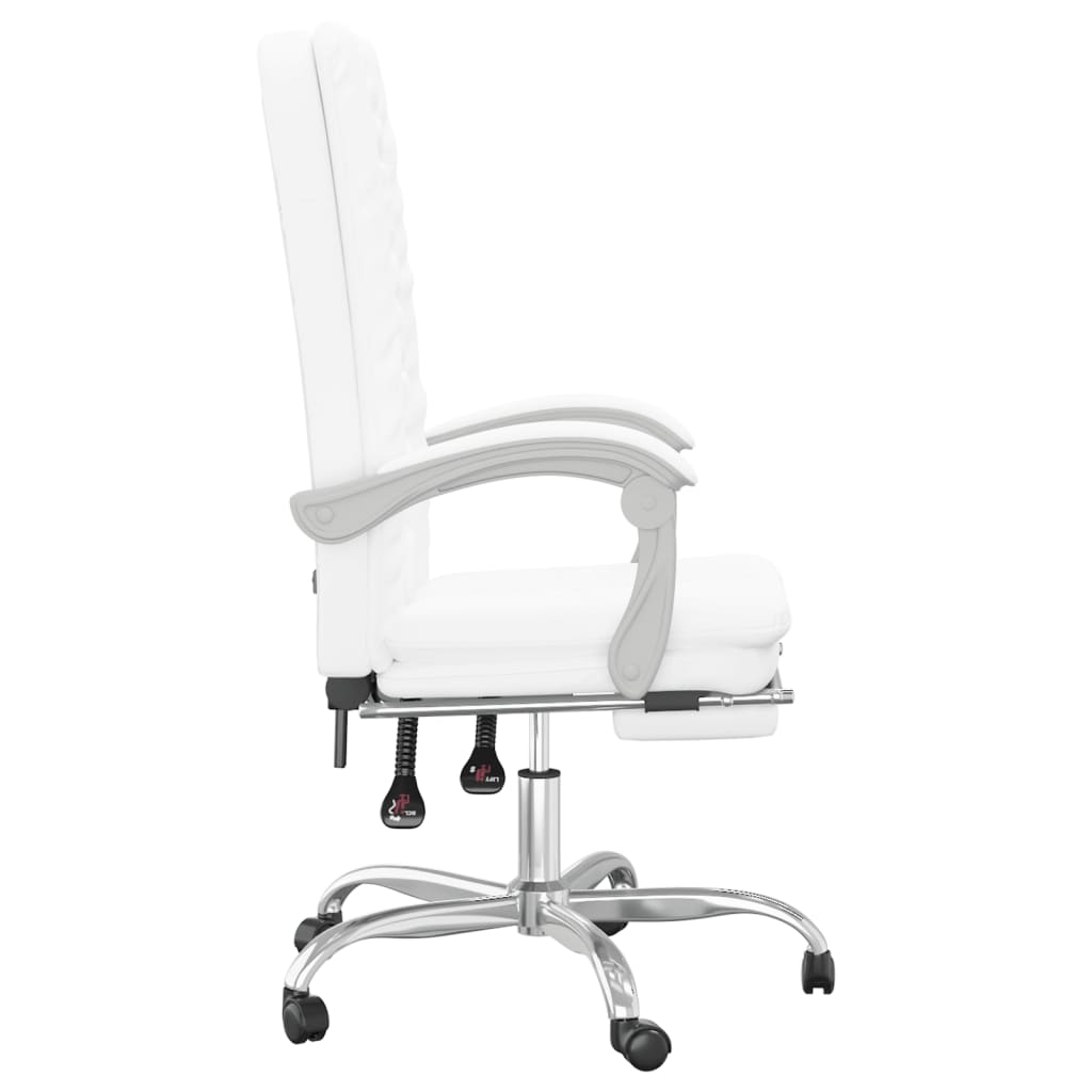 Fauteuil inclinable de bureau Blanc Similicuir - XIOS