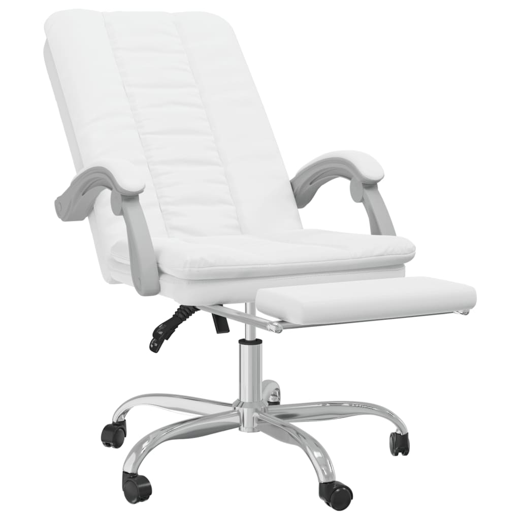 Fauteuil inclinable de bureau Blanc Similicuir - XIOS