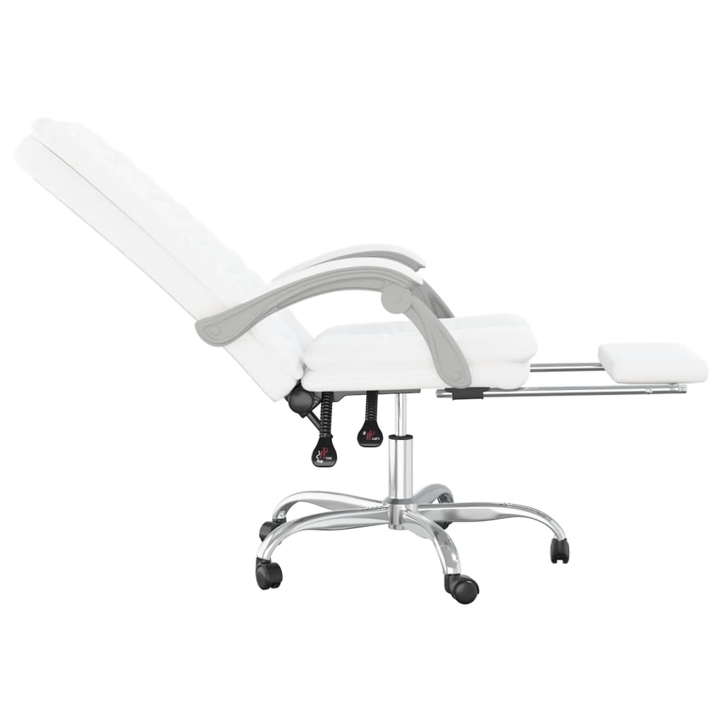Fauteuil inclinable de bureau Blanc Similicuir - XIOS