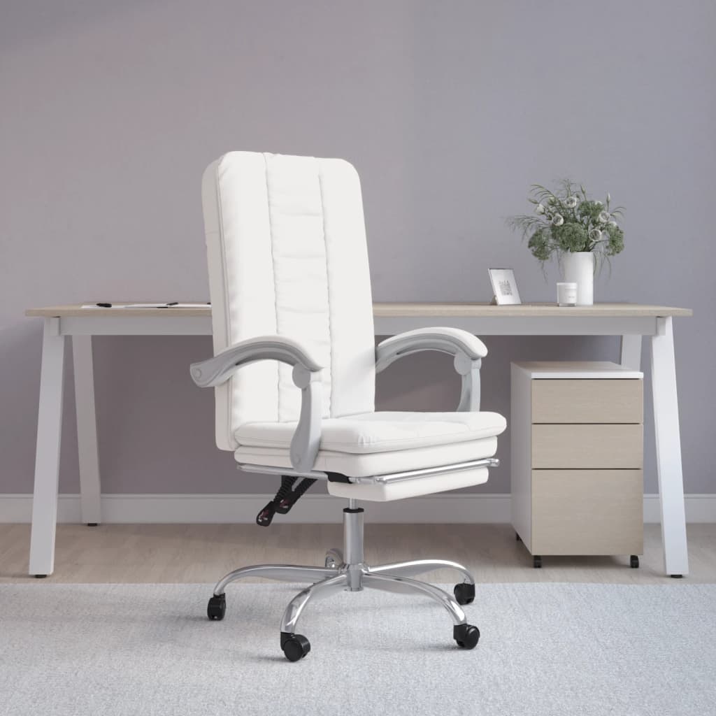 Fauteuil inclinable de bureau Blanc Similicuir - XIOS