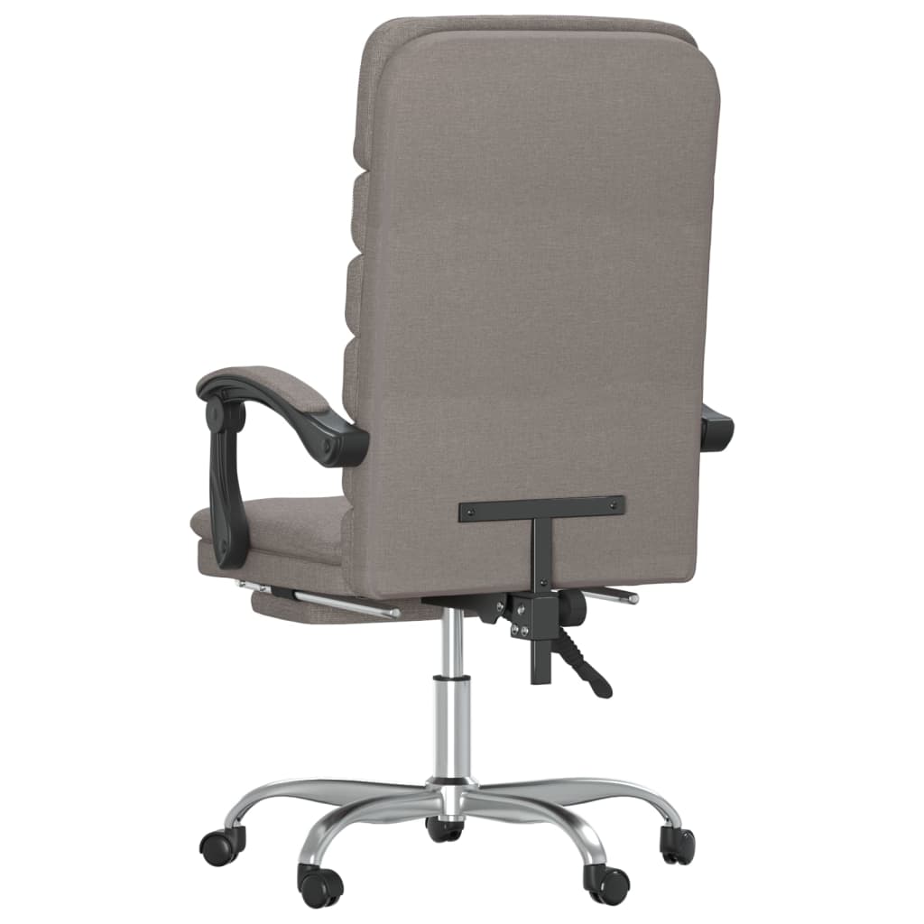 Fauteuil de massage inclinable de bureau Taupe Tissu - XIOS