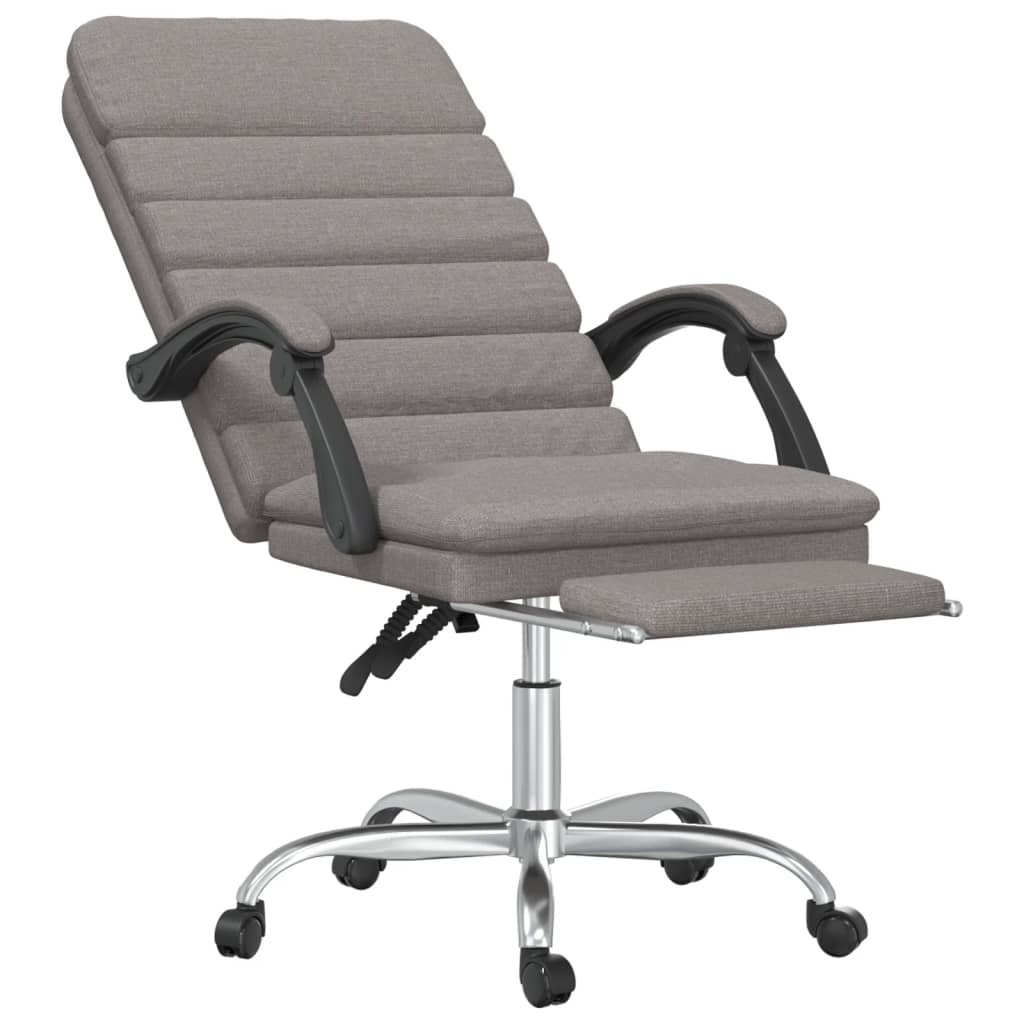 Fauteuil de massage inclinable de bureau Taupe Tissu - XIOS