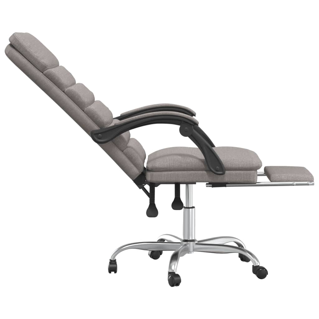 Fauteuil de massage inclinable de bureau Taupe Tissu - XIOS