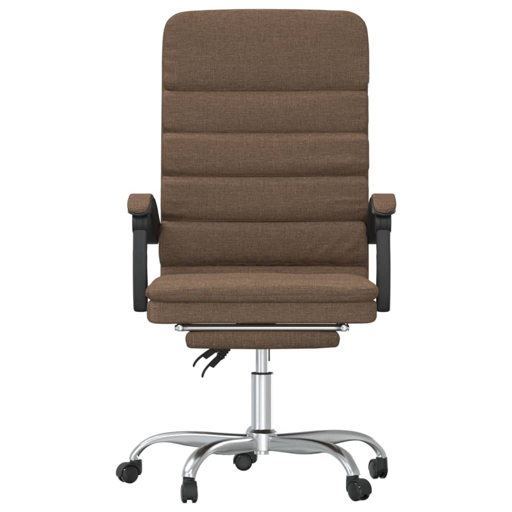Fauteuil de massage inclinable de bureau Marron Tissu - XIOS