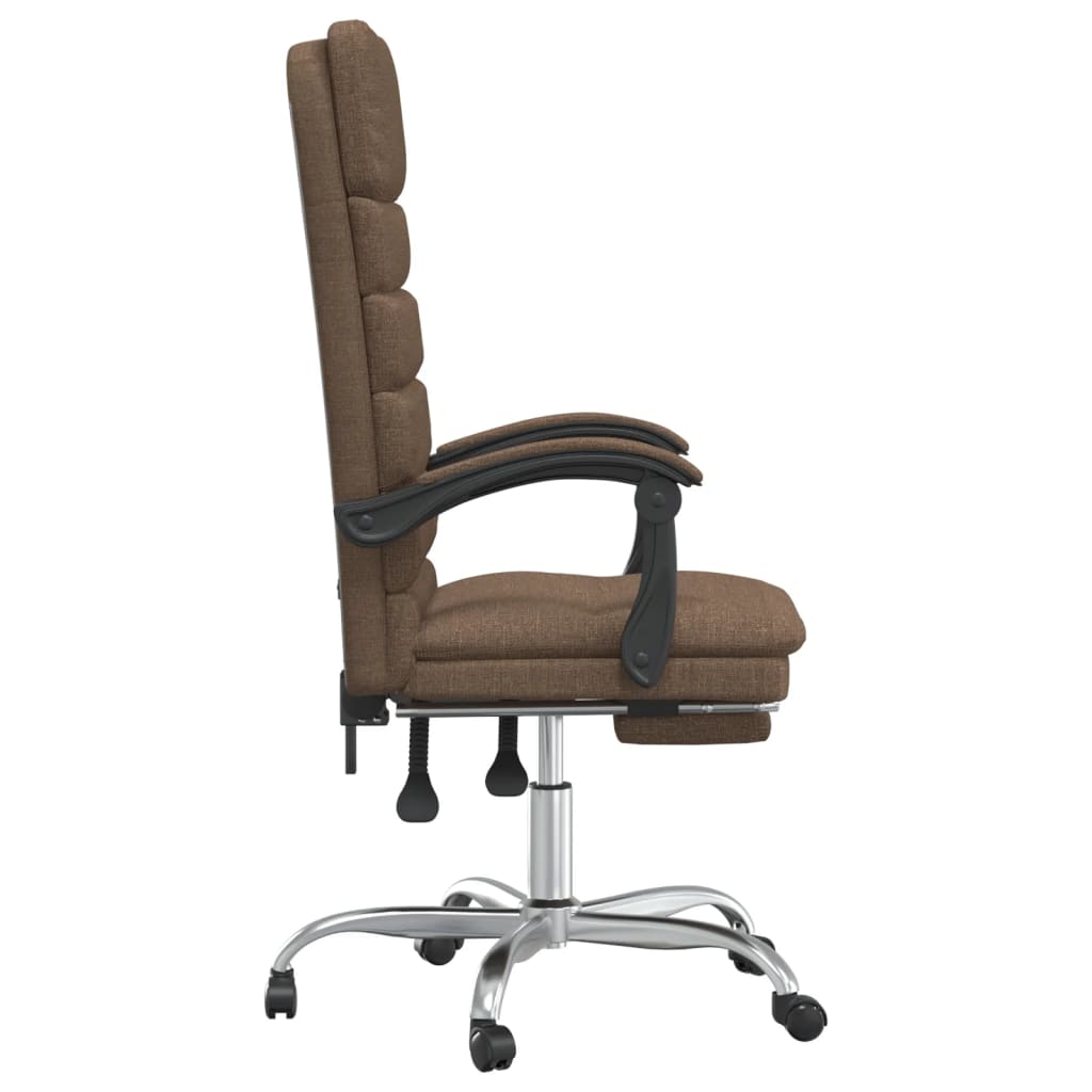 Fauteuil de massage inclinable de bureau Marron Tissu - XIOS