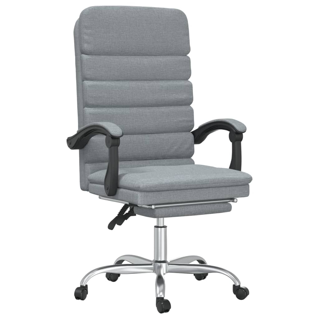 Fauteuil de massage inclinable de bureau Gris clair Tissu - XIOS