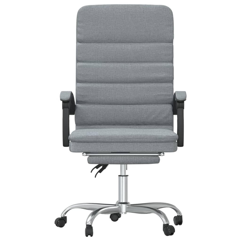 Fauteuil de massage inclinable de bureau Gris clair Tissu - XIOS