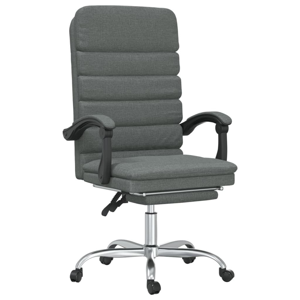 Fauteuil de massage inclinable de bureau Gris foncé Tissu - XIOS