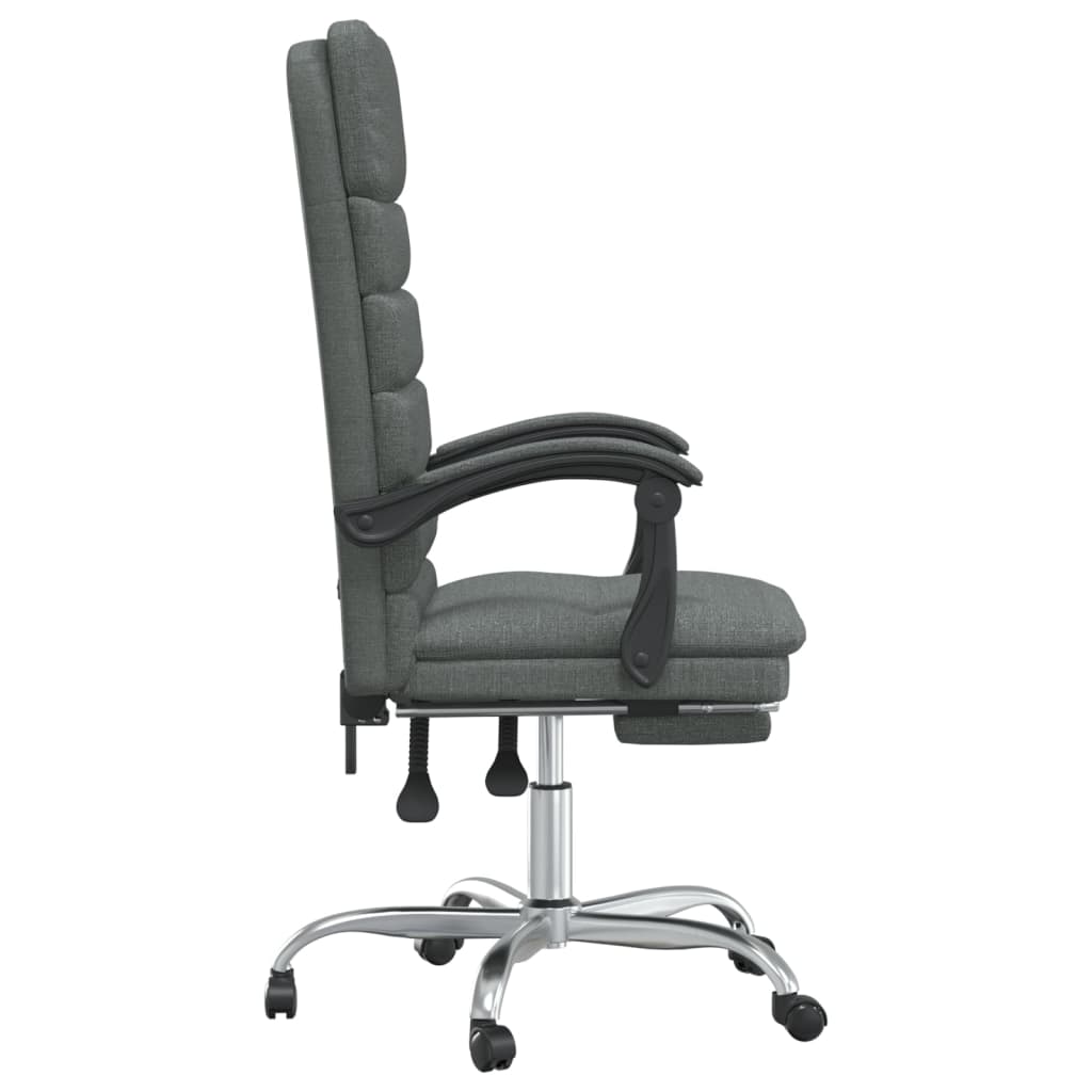 Fauteuil de massage inclinable de bureau Gris foncé Tissu - XIOS