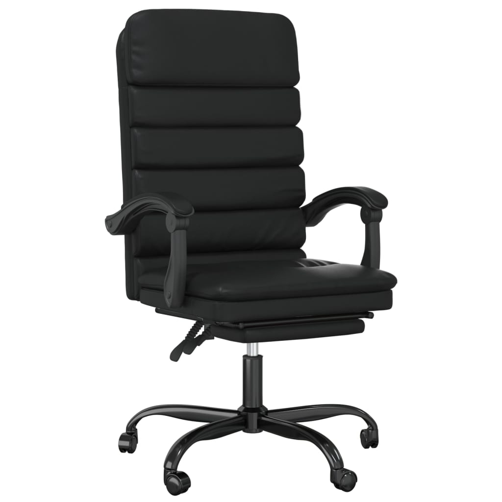 Fauteuil de massage inclinable de bureau Noir Similicuir - XIOS