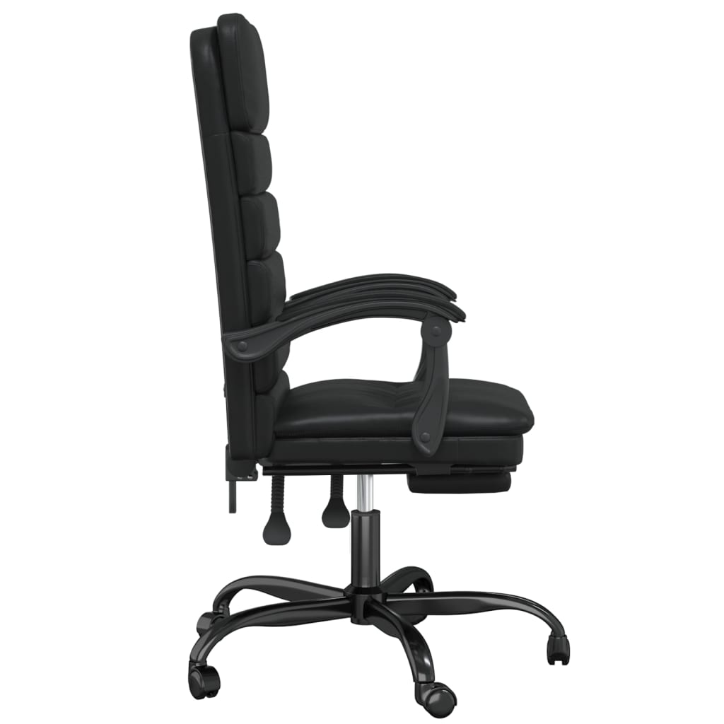 Fauteuil de massage inclinable de bureau Noir Similicuir - XIOS