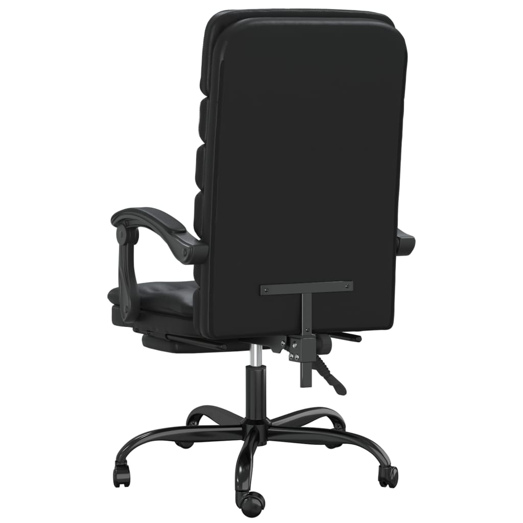 Fauteuil de massage inclinable de bureau Noir Similicuir - XIOS