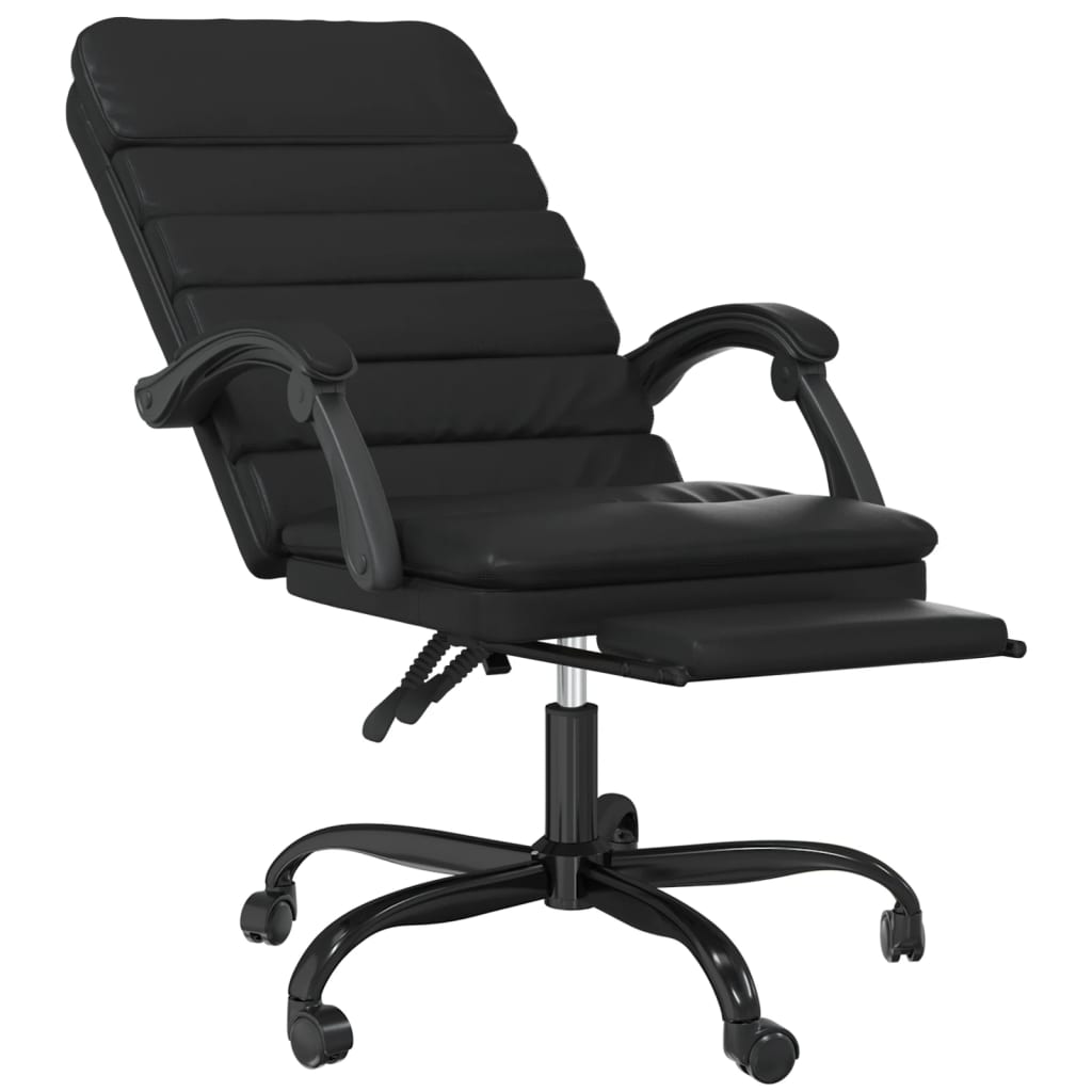 Fauteuil de massage inclinable de bureau Noir Similicuir - XIOS