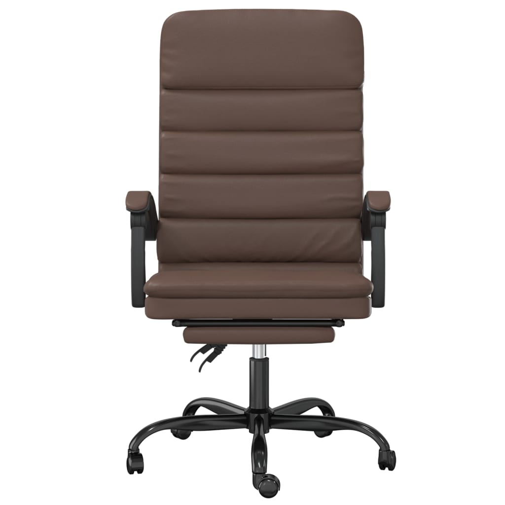 Fauteuil de massage inclinable de bureau Marron Similicuir - XIOS