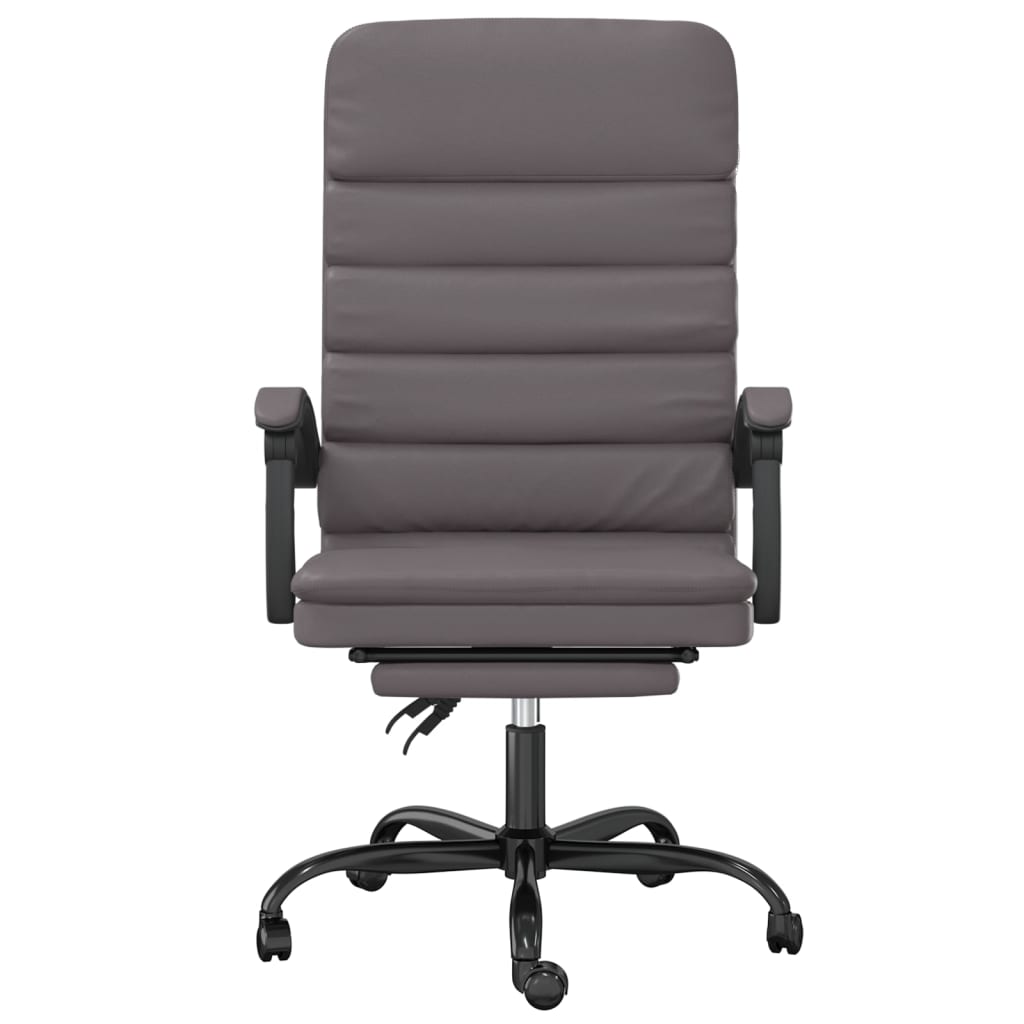 Fauteuil de massage inclinable de bureau Gris Similicuir - XIOS