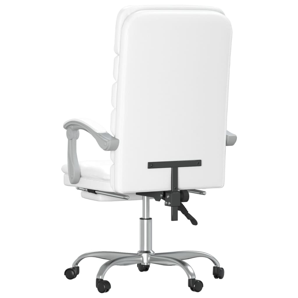 Fauteuil de massage inclinable de bureau Blanc Similicuir - XIOS