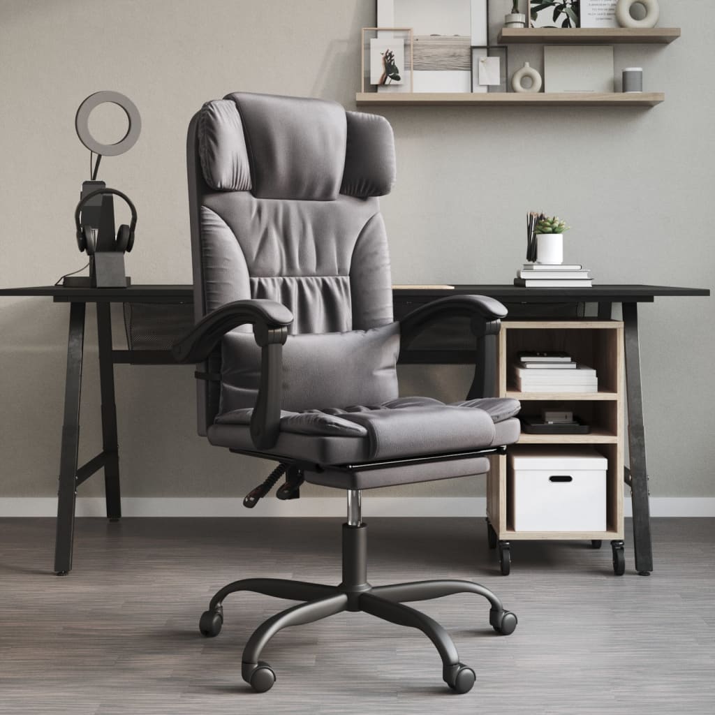 Fauteuil inclinable de bureau Gris Similicuir - XIOS