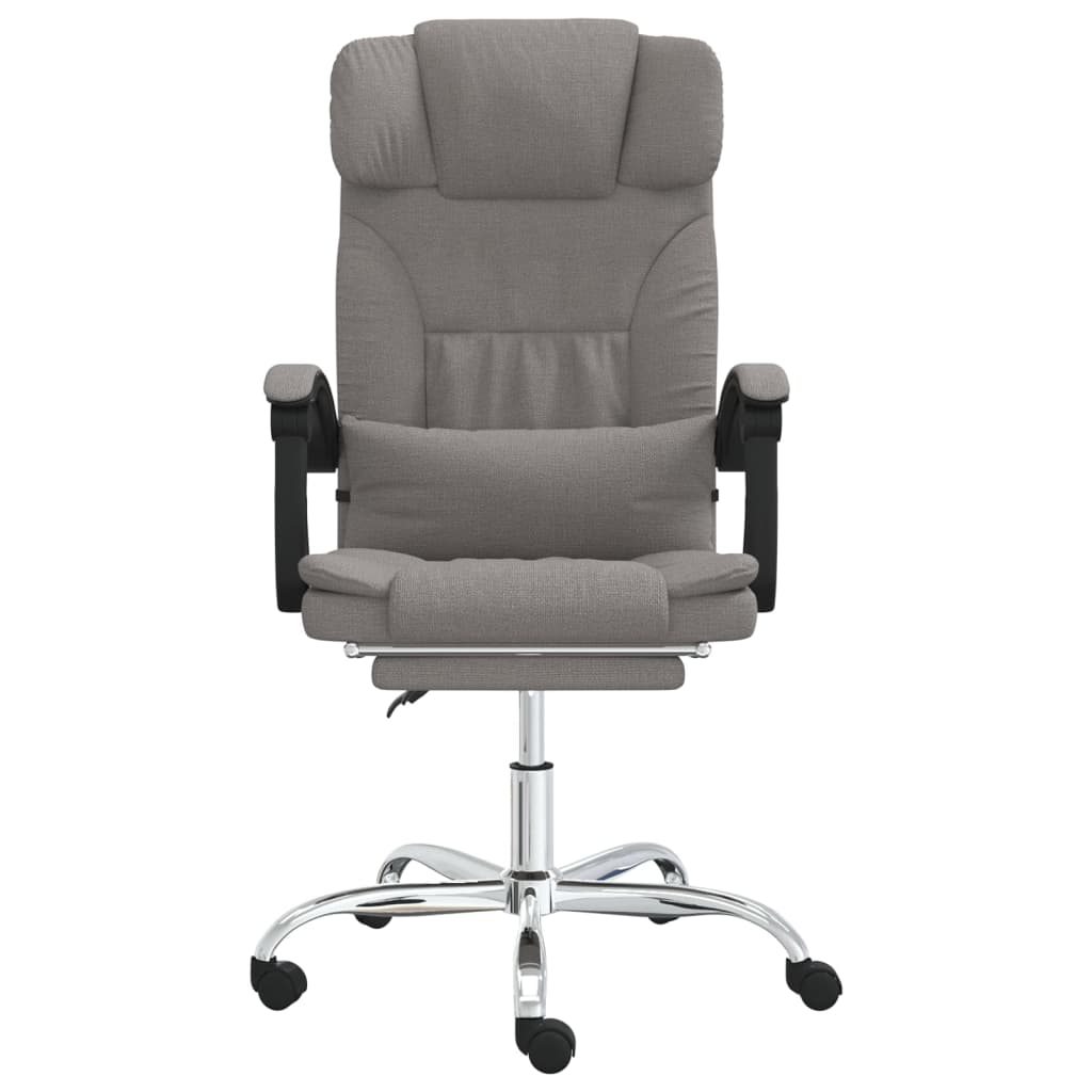 Fauteuil de massage inclinable de bureau Taupe Tissu - XIOS