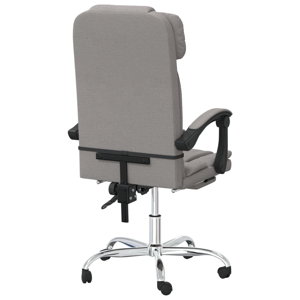 Fauteuil de massage inclinable de bureau Taupe Tissu - XIOS