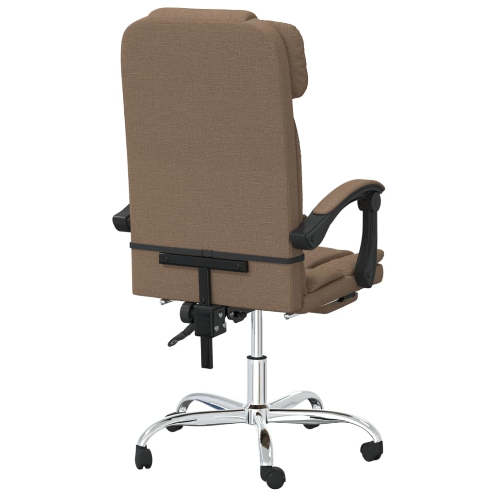 Fauteuil de massage inclinable de bureau Marron Tissu - XIOS