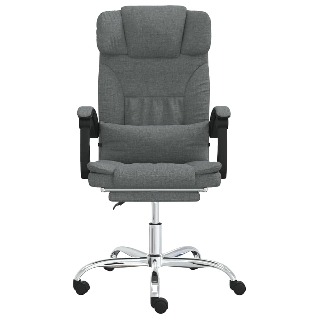 Fauteuil de massage inclinable de bureau Gris foncé Tissu - XIOS