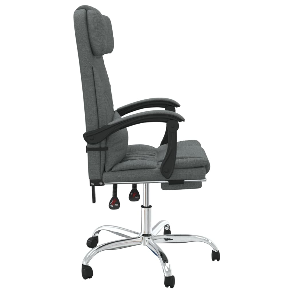 Fauteuil de massage inclinable de bureau Gris foncé Tissu - XIOS