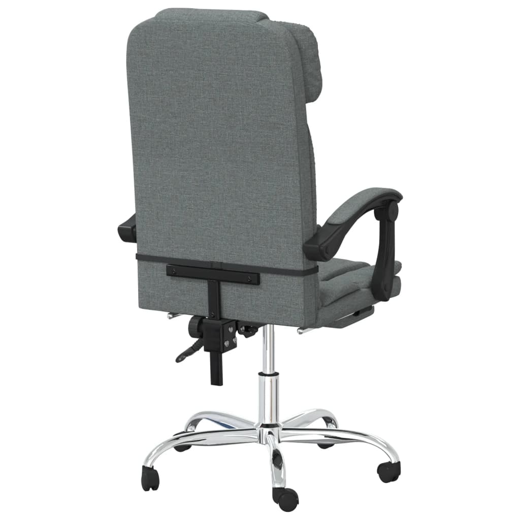 Fauteuil de massage inclinable de bureau Gris foncé Tissu - XIOS