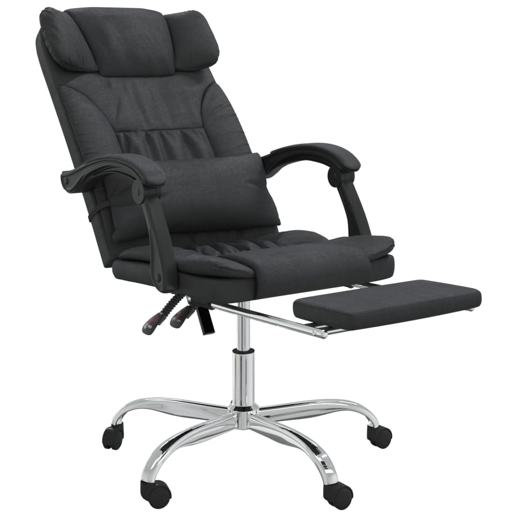 Fauteuil de massage inclinable de bureau Noir Similicuir - XIOS
