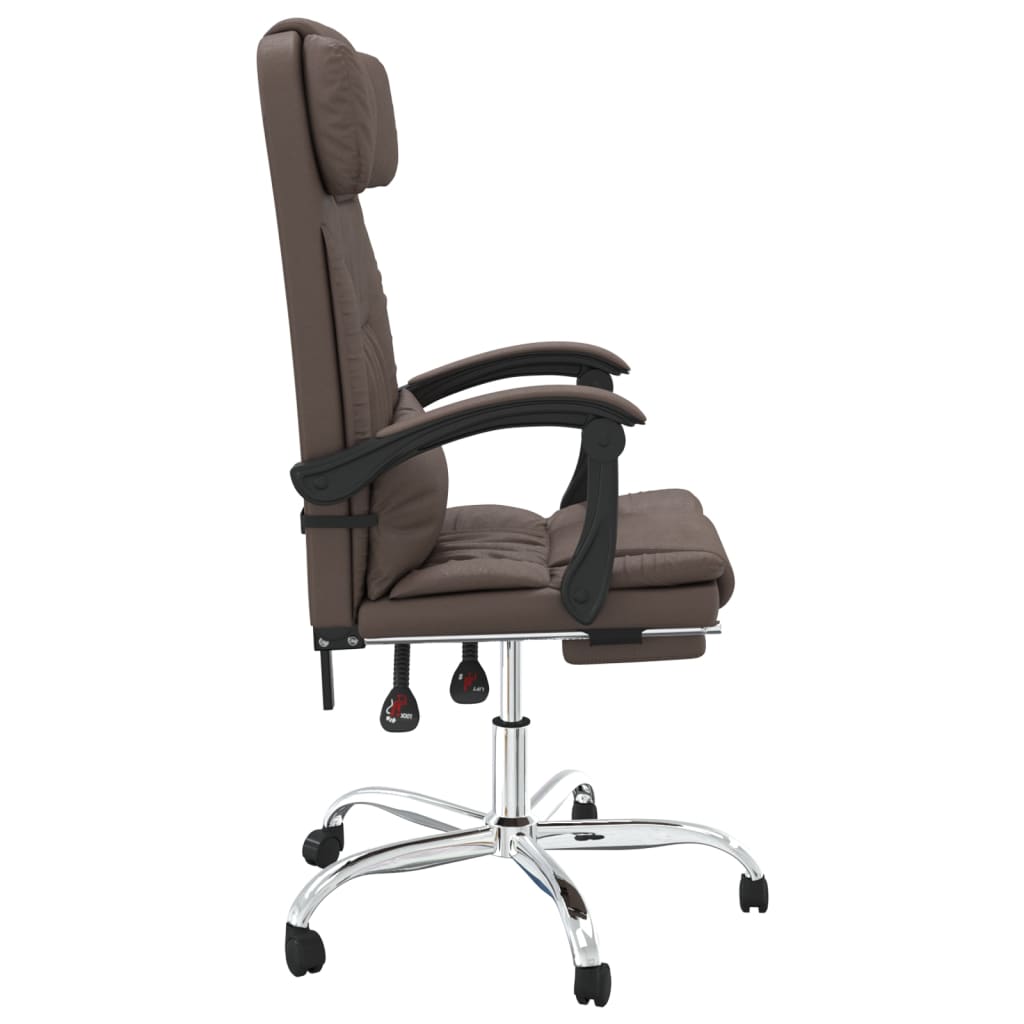 Fauteuil de massage inclinable de bureau Marron Similicuir - XIOS