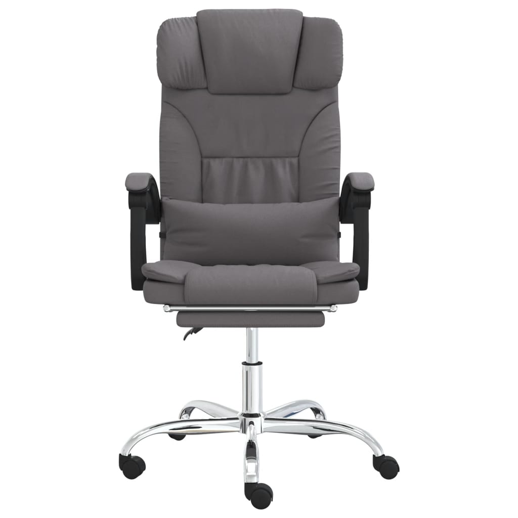 Fauteuil de massage inclinable de bureau Gris Similicuir - XIOS