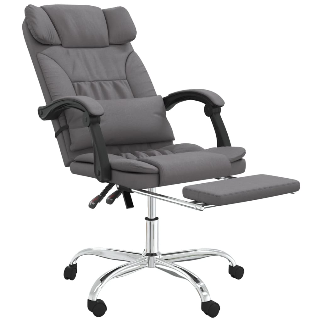 Fauteuil de massage inclinable de bureau Gris Similicuir - XIOS
