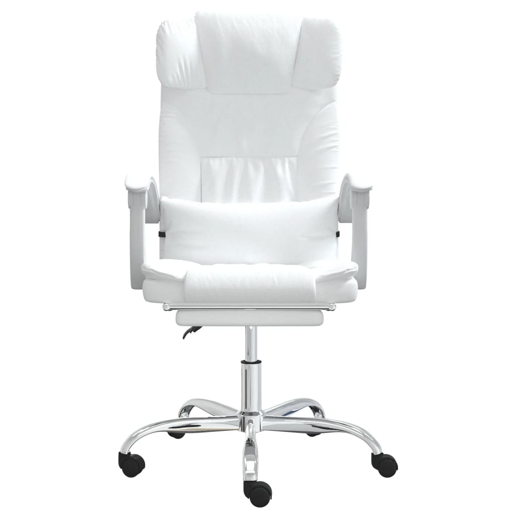 Fauteuil de massage inclinable de bureau Blanc Similicuir - XIOS